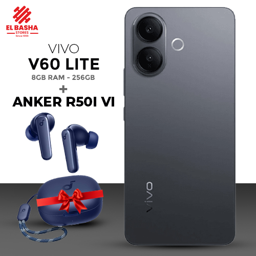هاتف VIVO V60 Lite 8GB 256GB 4G مع سماعة Anker R50i VI - ضمان لمدة عام واحد