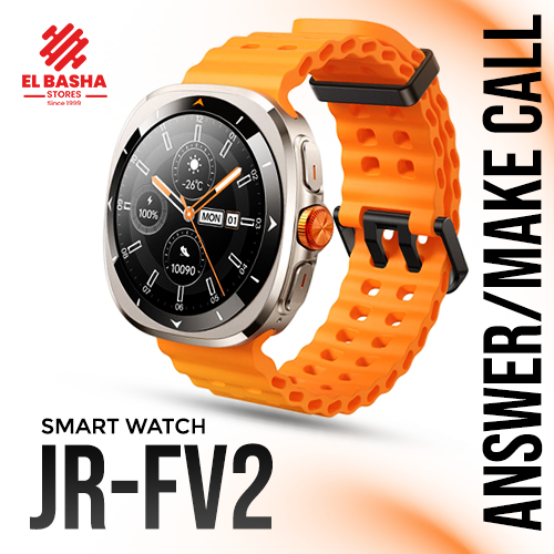 ساعة يد ذكية JOYROOM - سلسلة Venture، طراز JR-Fv2، برتقالي - ضمان لمدة عام واحد