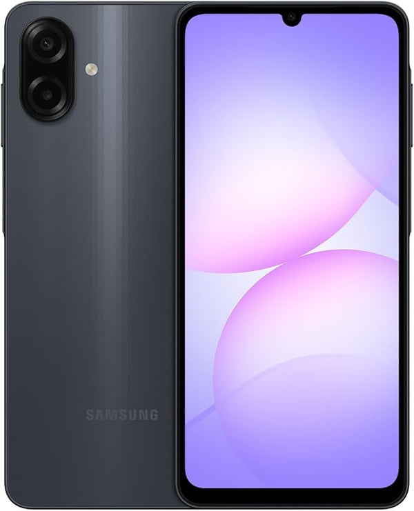 هاتف سامسونج Galaxy A07 الذكي ثنائي الشريحة، ذاكرة وصول عشوائي 4 جيجابايت، سعة تخزين 64 جيجابايت، يعمل بنظام أندرويد، حجم الشاشة 6.7 بوصة - ضمان لمدة عام واحد.