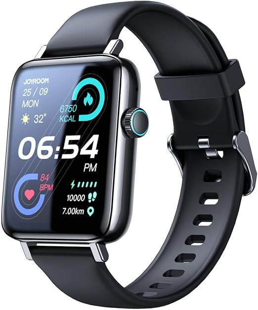 ساعة Joyroom JR-FT5 الذكية مقاومة للماء IP68 من سلسلة Fit-Life، مع إمكانية الرد على المكالمات/إجراء المكالمات - سوداء