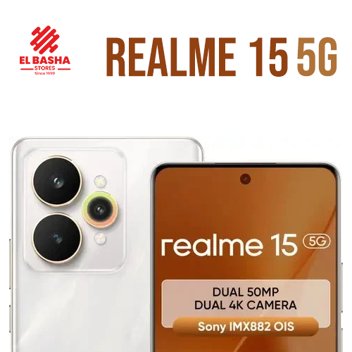 ريلمي 15 5G، ذاكرة وصول عشوائي 12 جيجابايت، سعة تخزين 256 جيجابايت - ضمان لمدة عام واحد